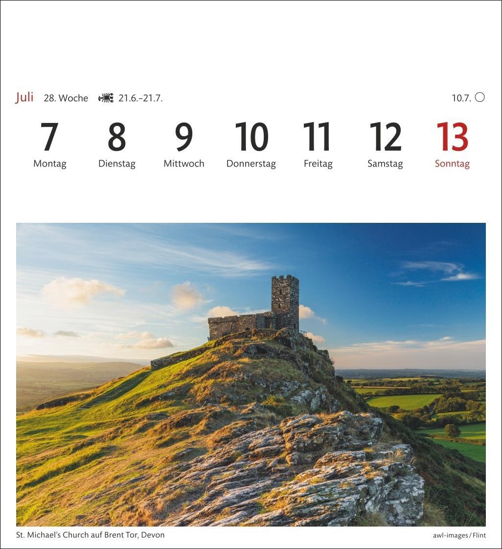 Bild: 9783840033353 | England Sehnsuchtskalender 2025 - Wochenkalender mit 53 Postkarten