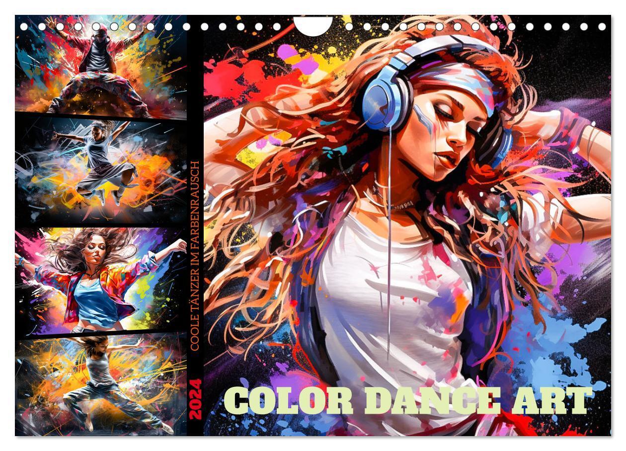Cover: 9783383687433 | Color Dance Art (Wandkalender 2024 DIN A4 quer), CALVENDO...
