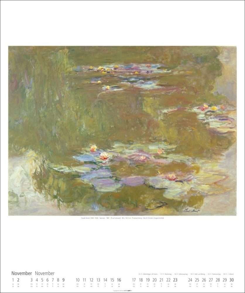 Bild: 9783839900185 | Claude Monet Im Garten Kalender 2025 - Im Garten | Claude Monet | 2025