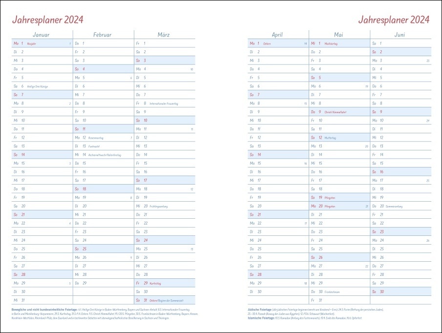 Bild: 9783756401765 | Helme Heine Familienplaner Buch A6 2024. Familienkalender mit 4...