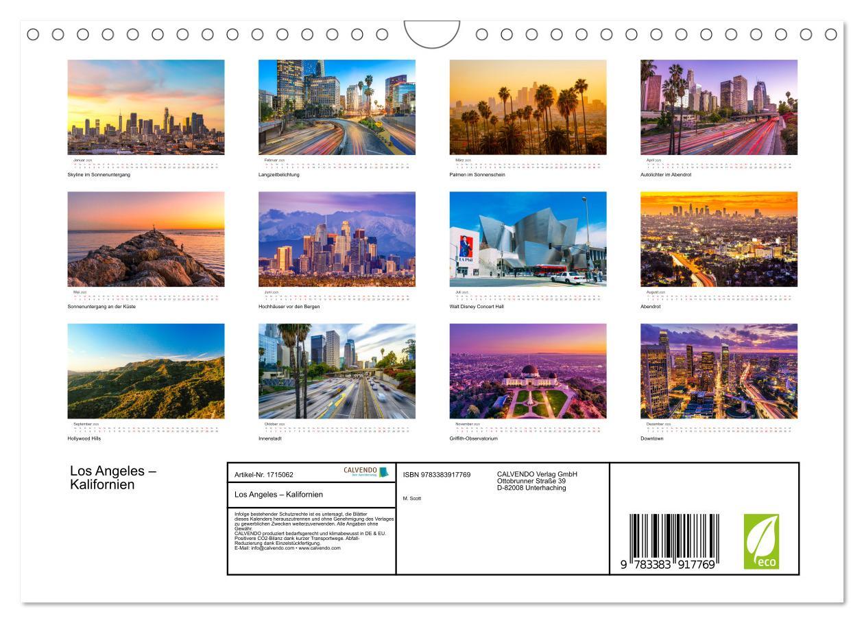 Bild: 9783383917769 | Los Angeles ¿ Kalifornien (Wandkalender 2025 DIN A4 quer), CALVENDO...