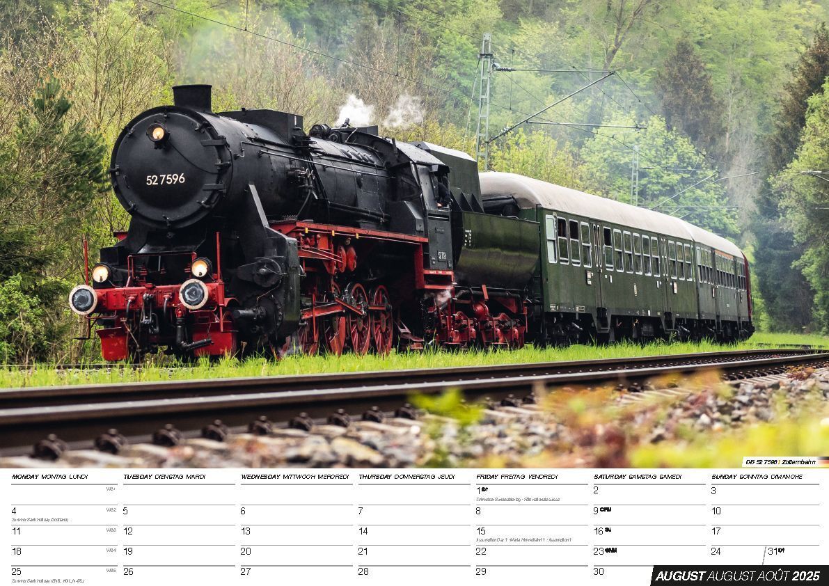 Bild: 9798893610338 | Eisenbahn Kalender 2025 | Der Eisenbahnkalender | Kalender | 14 S.