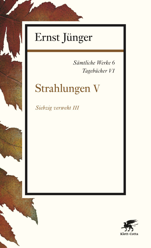 Cover: 9783608963069 | Strahlungen. Tl.5 | Ernst Jünger | Taschenbuch | 2015 | Klett-Cotta