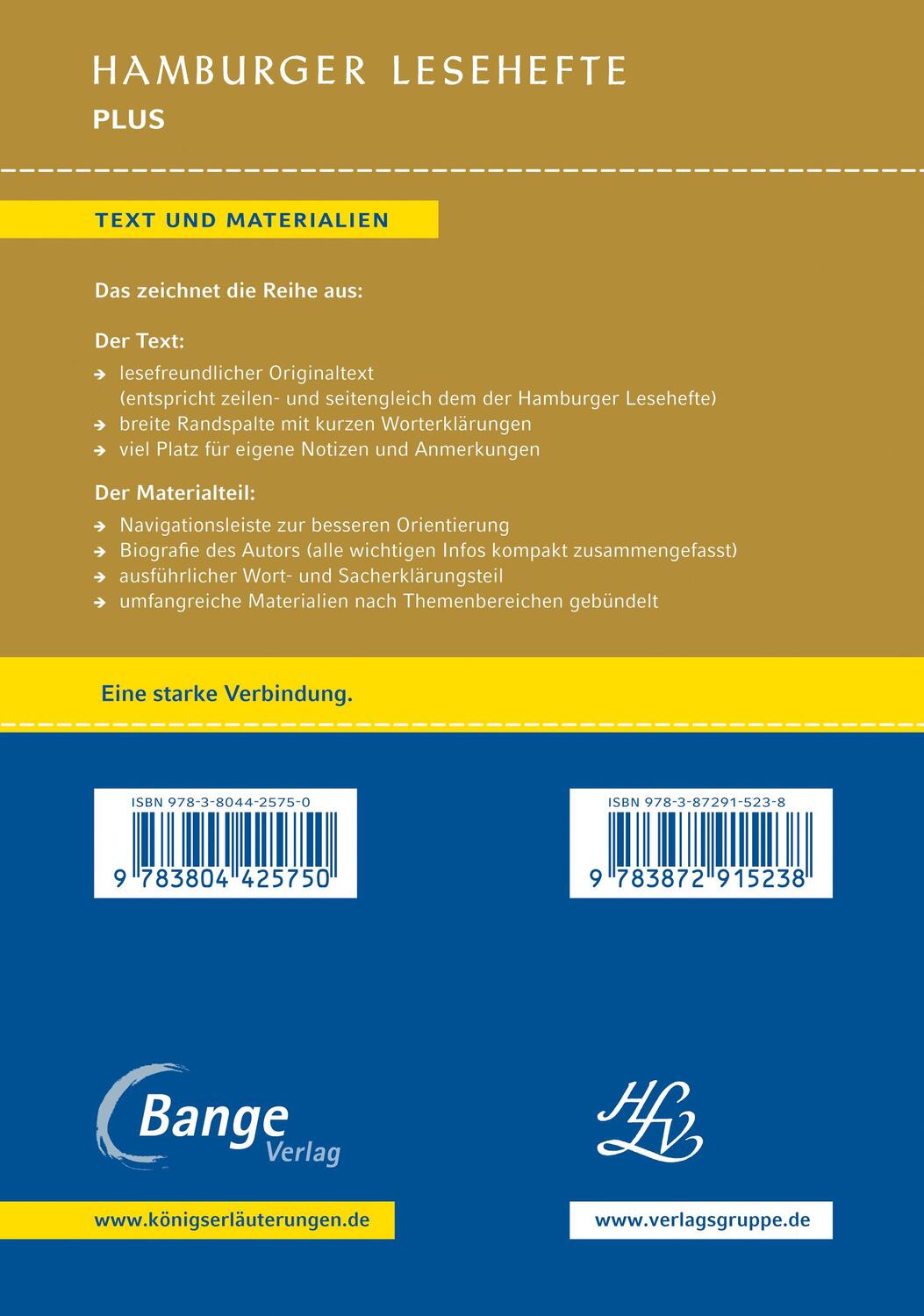 Rückseite: 9783804425750 | Bahnwärter Thiel | Hamburger Lesehefte + Königs Materialien | Buch