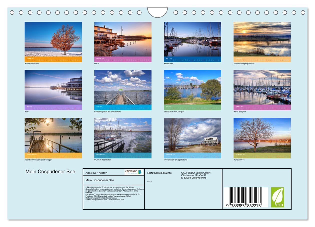 Bild: 9783383852213 | Mein Cospudener See (Wandkalender 2025 DIN A4 quer), CALVENDO...