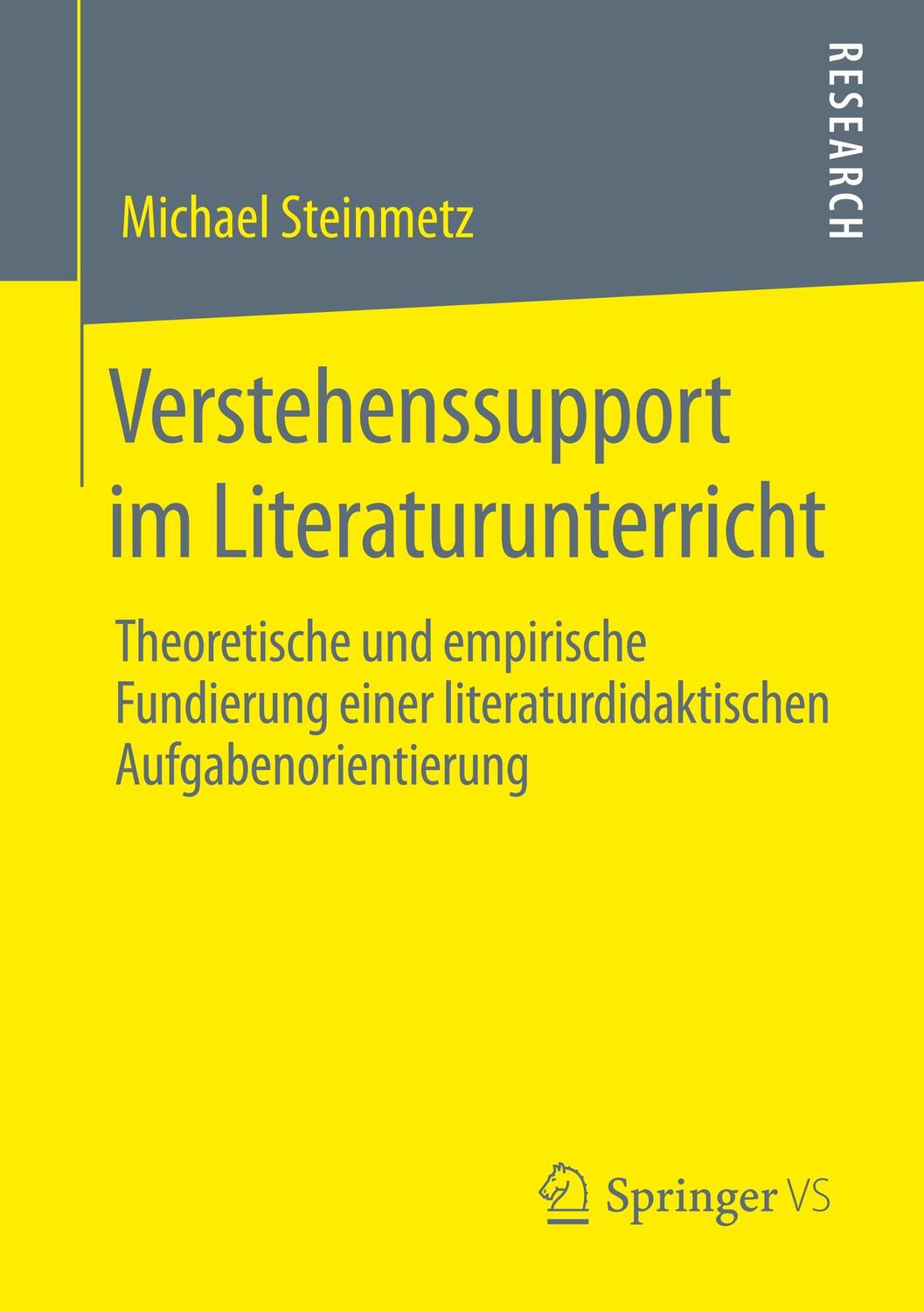 Cover: 9783658283773 | Verstehenssupport im Literaturunterricht | Michael Steinmetz | Buch