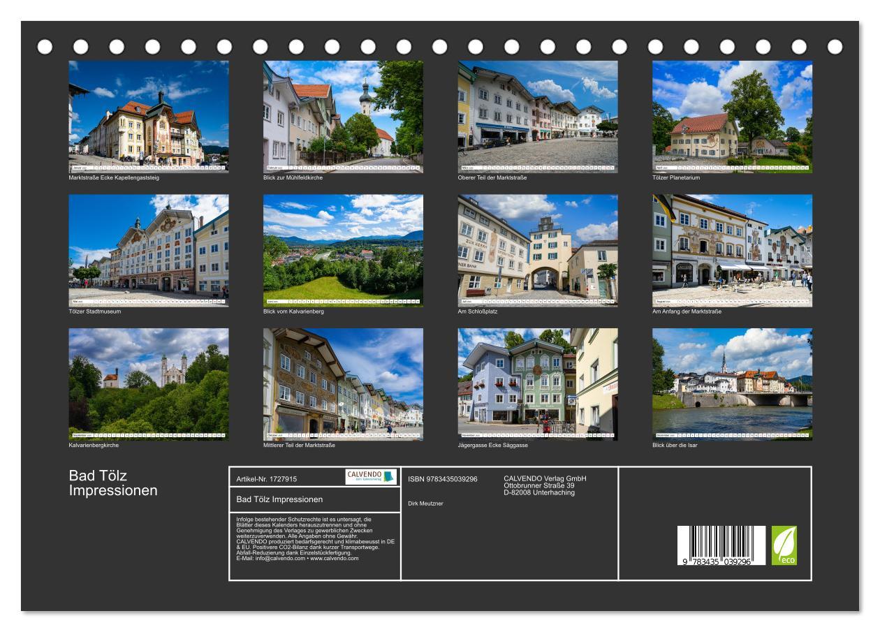 Bild: 9783435039296 | Bad Tölz Impressionen (Tischkalender 2025 DIN A5 quer), CALVENDO...