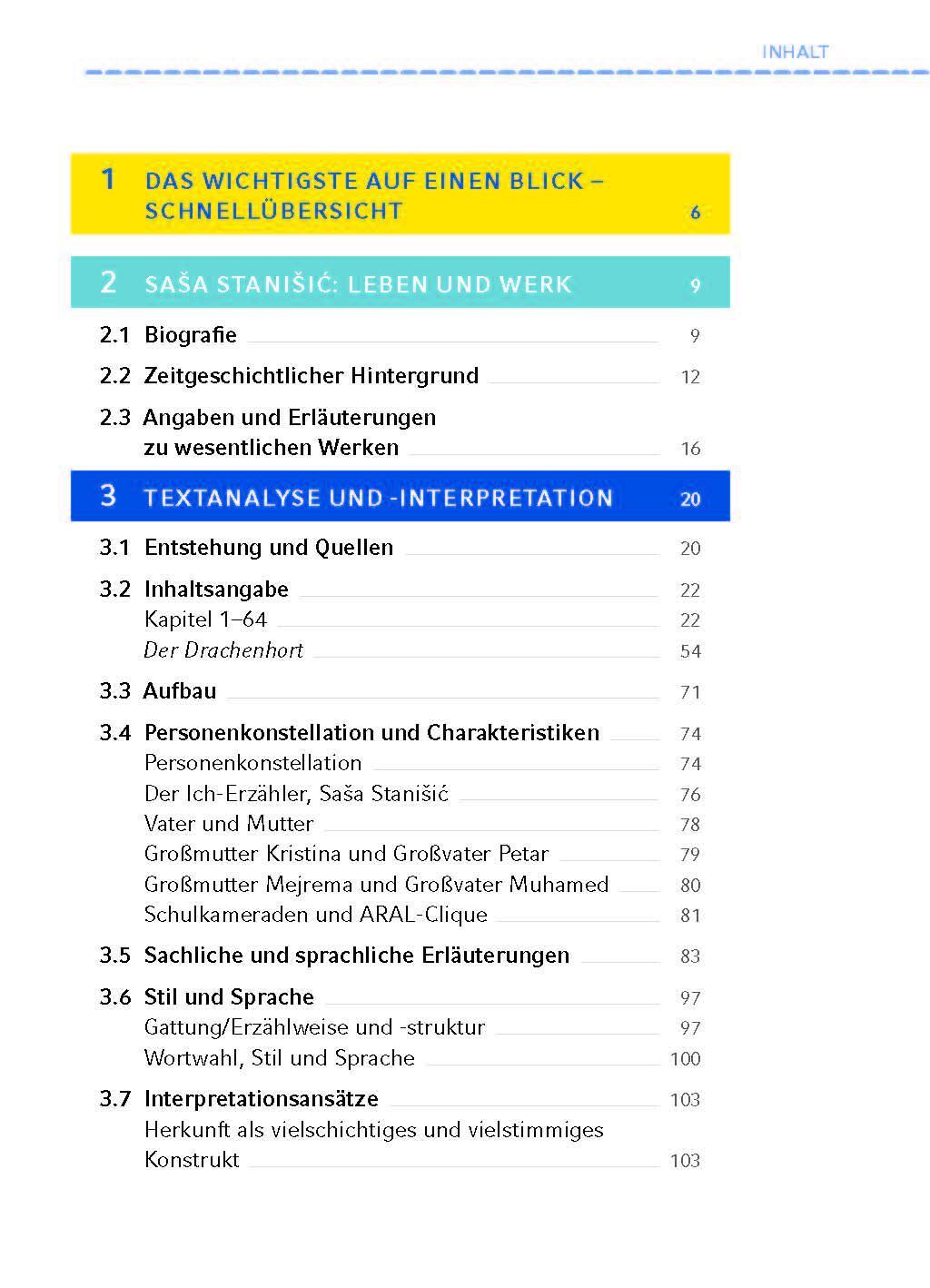 Bild: 9783804420656 | Herkunft - Textanalyse und Interpretation | Sasa Stanisic | Buch