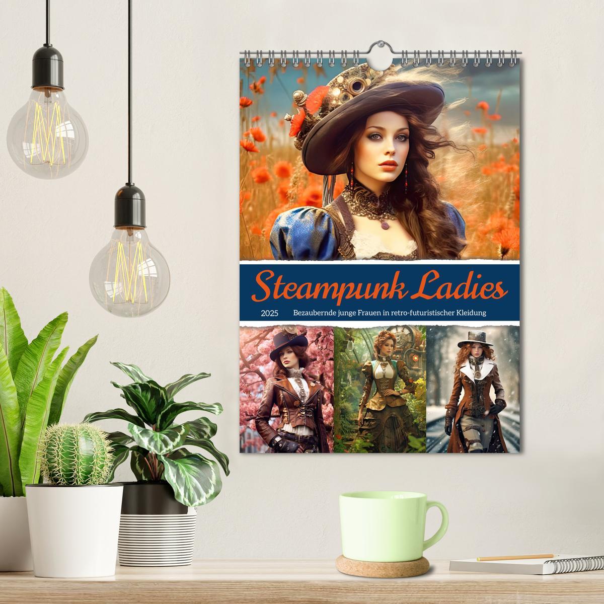 Bild: 9783435866915 | Steampunk Ladies (Wandkalender 2025 DIN A4 hoch), CALVENDO...