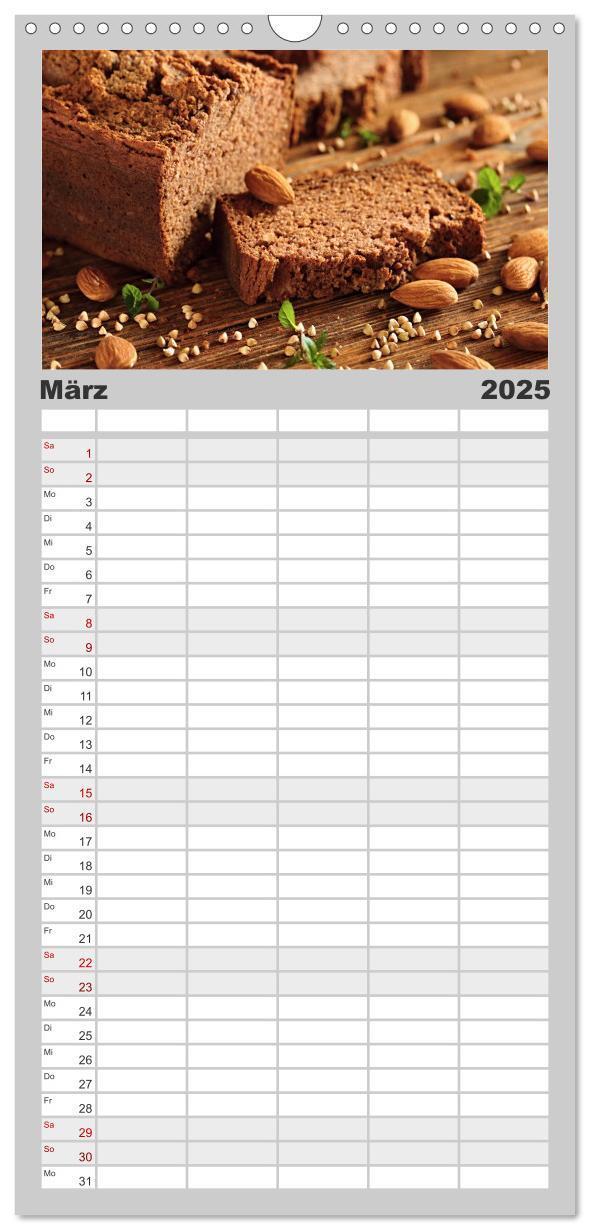 Bild: 9783457099469 | Familienplaner 2025 - Mein Brotkalender mit 5 Spalten...