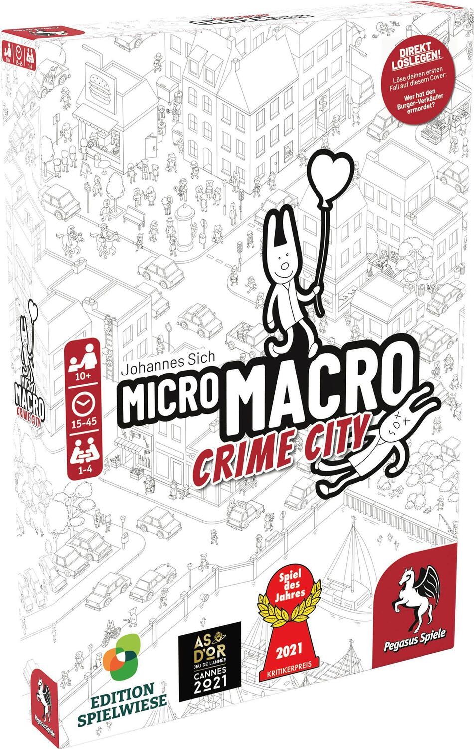Bild: 4250231728075 | MicroMacro: Crime City (Edition Spielwiese) | Spiel | Deutsch | 2020