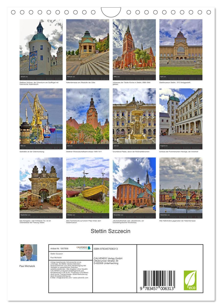 Bild: 9783457006313 | Stettin Szczecin (Wandkalender 2025 DIN A4 hoch), CALVENDO...