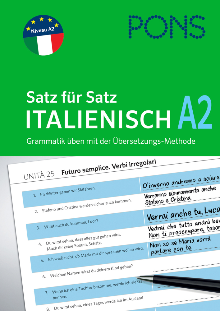 Cover: 9783125621671 | PONS Satz für Satz Italienisch A2 | Katarzyna Foremniak | Taschenbuch