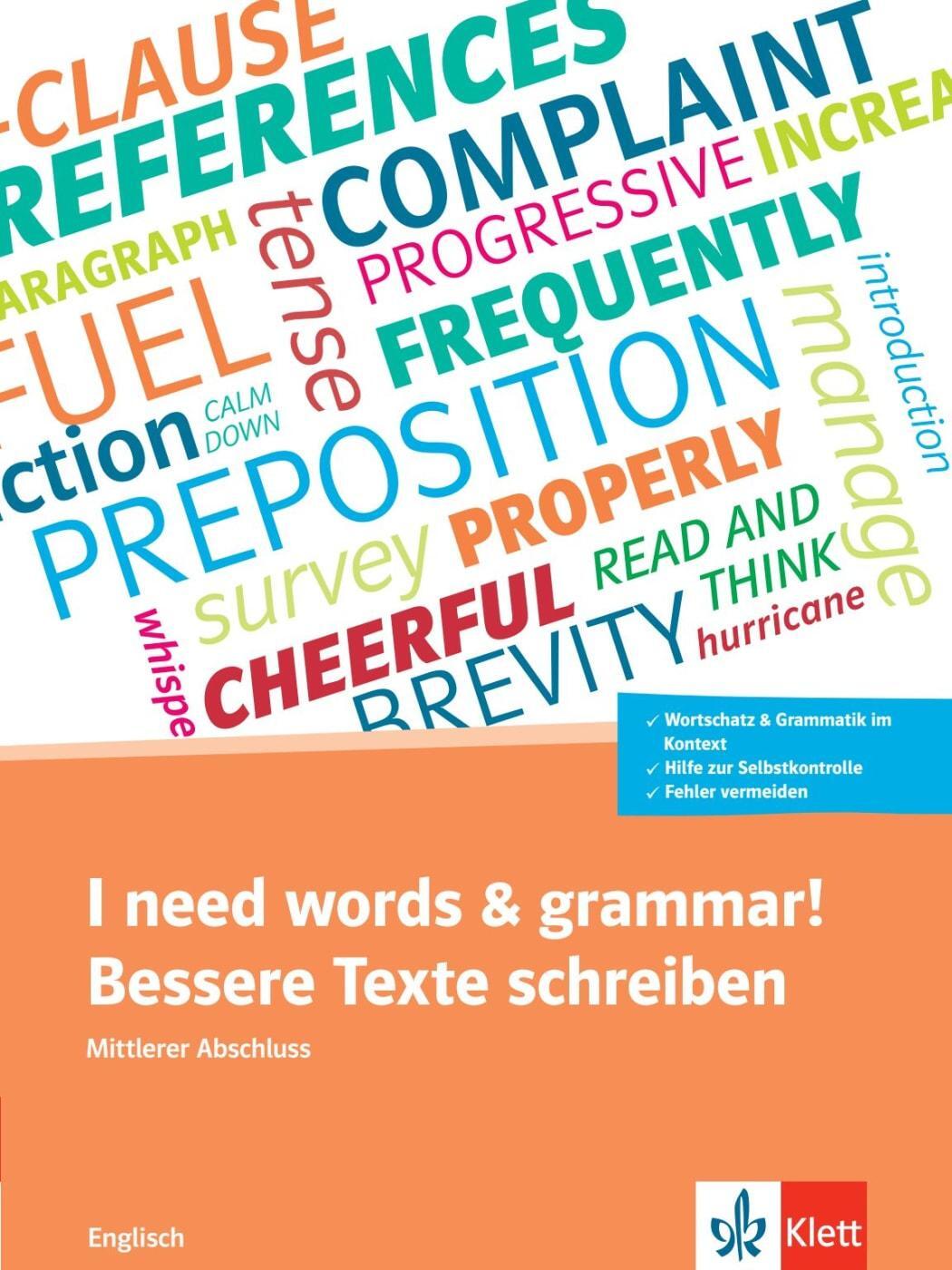 Cover: 9783125062566 | I need words and grammar! | Trainingsbuch zur Prüfungsvorbereitung