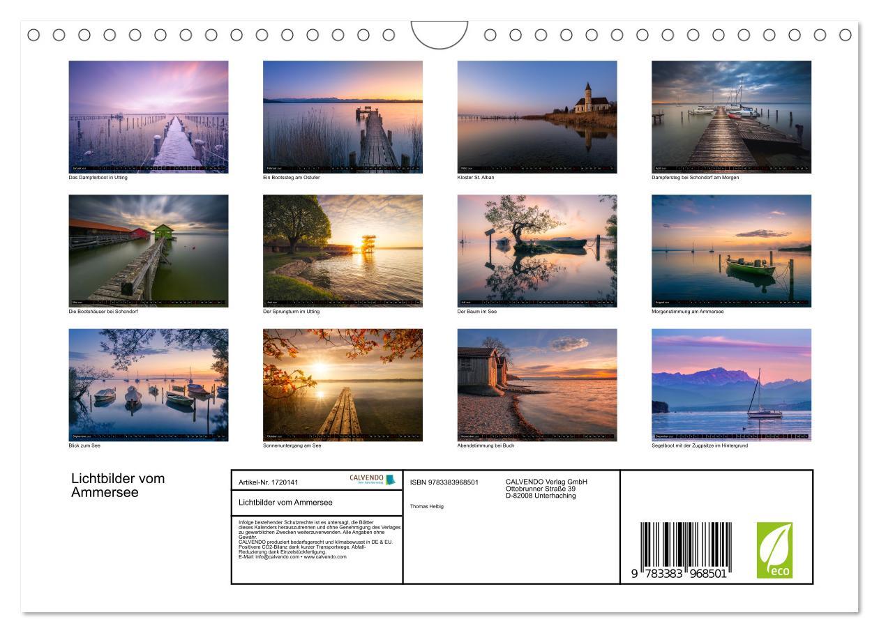 Bild: 9783383968501 | Lichtbilder vom Ammersee (Wandkalender 2025 DIN A4 quer), CALVENDO...