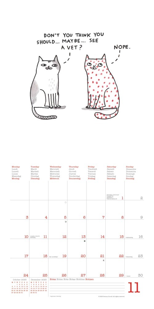 Bild: 4002725987891 | N NEUMANNVERLAGE - A Cat's Life 2025 Broschürenkalender, 30x30cm,...