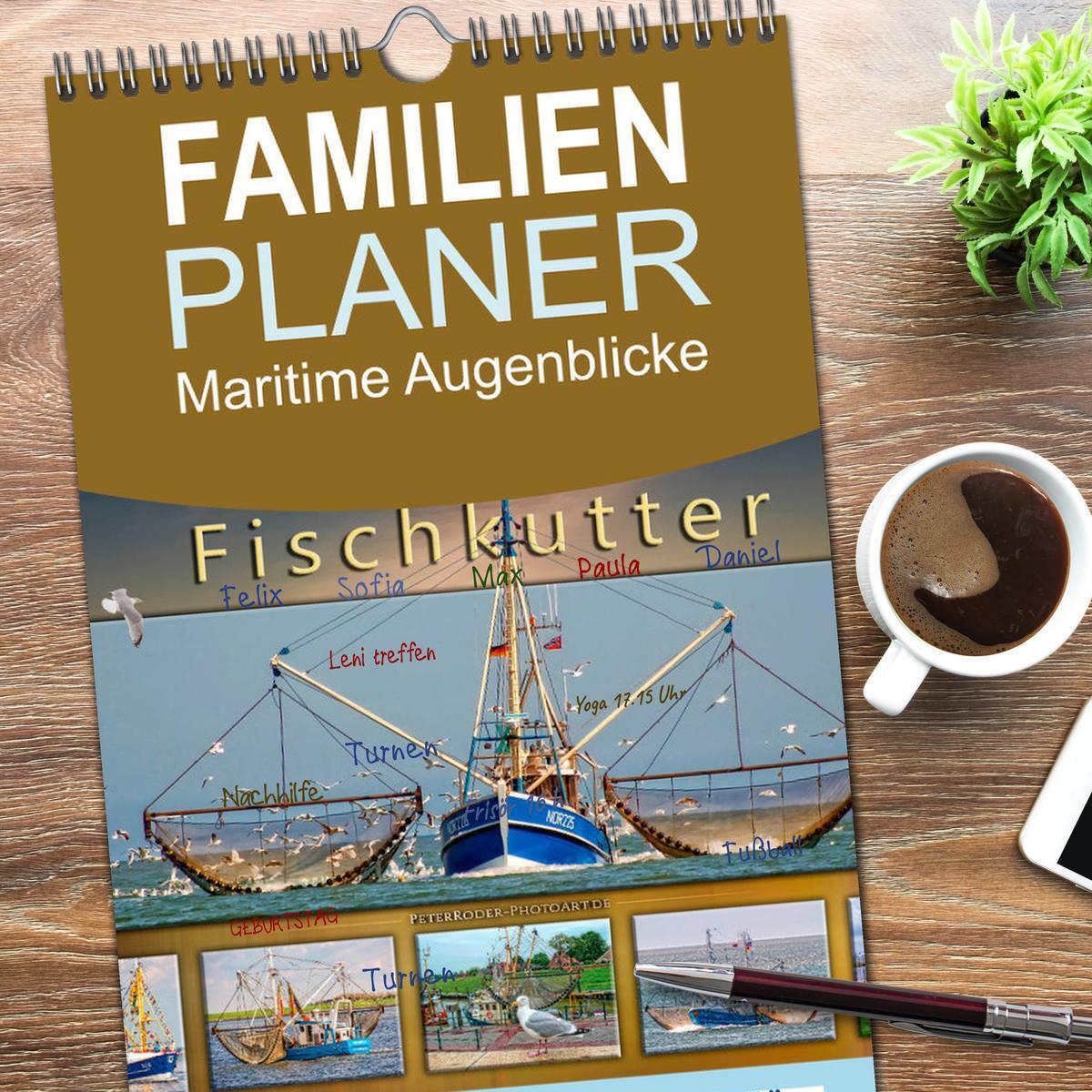 Bild: 9783457118337 | Familienplaner 2025 - Maritime Augenblicke - Fischkutter mit 5...