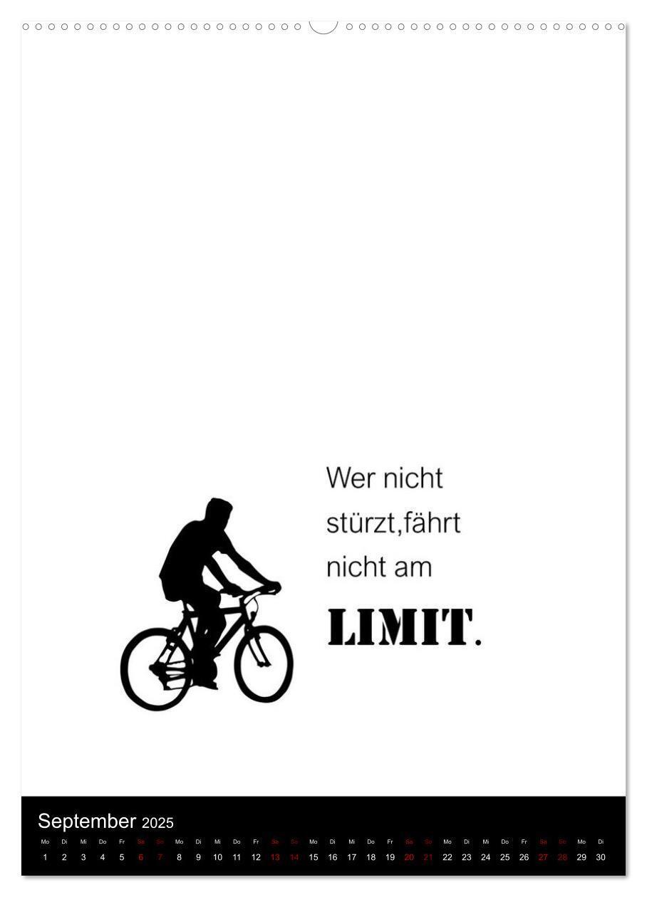 Bild: 9783435916030 | Markante, freche Sprüche rund ums Radfahren (Wandkalender 2025 DIN...