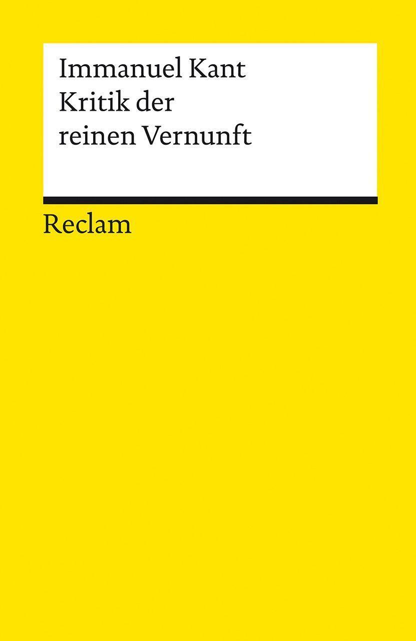 Cover: 9783150141274 | Kritik der reinen Vernunft | Immanuel Kant | Taschenbuch | Deutsch