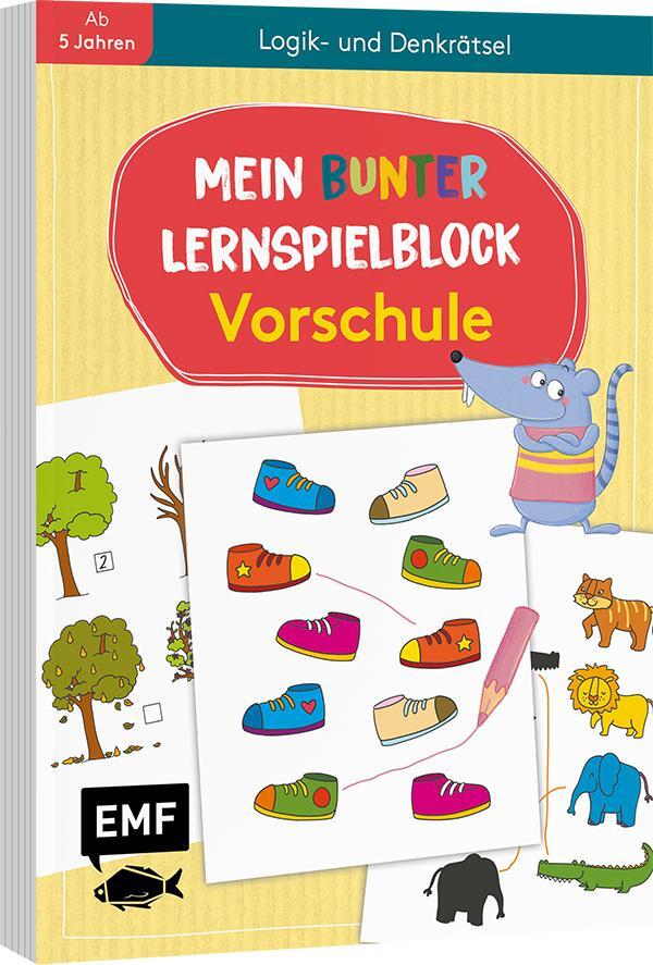 Cover: 9783745910711 | Mein bunter Lernspielblock - Vorschule: Logik- und Denkrätsel | Buch
