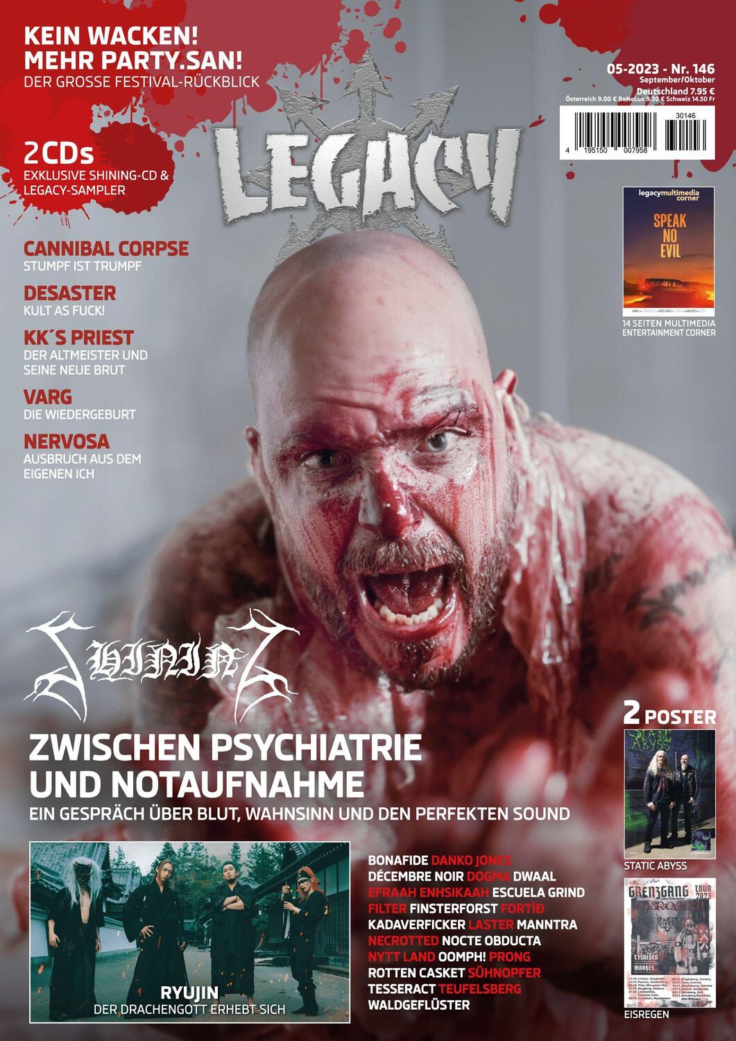 Cover: 9783959364713 | LEGACY MAGAZIN: THE VOICE FROM THE DARKSIDE. Ausgabe #146 | (5/2023)