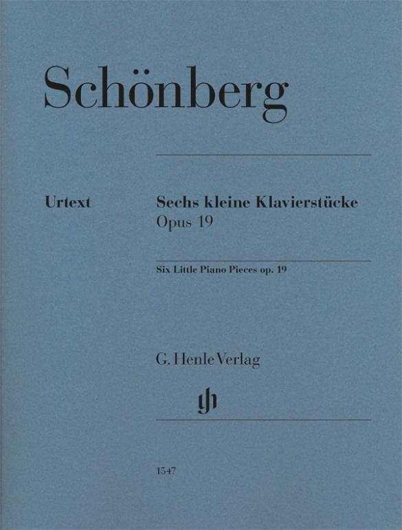 Cover: 9790201815473 | Arnold Schönberg - Sechs kleine Klavierstücke op. 19 | Müllemann