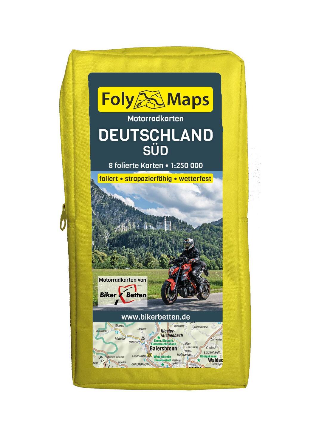 Cover: 9783937063812 | FolyMaps Motorradkarten Deutschland Süd 1 : 250 000 | (Land-)Karte