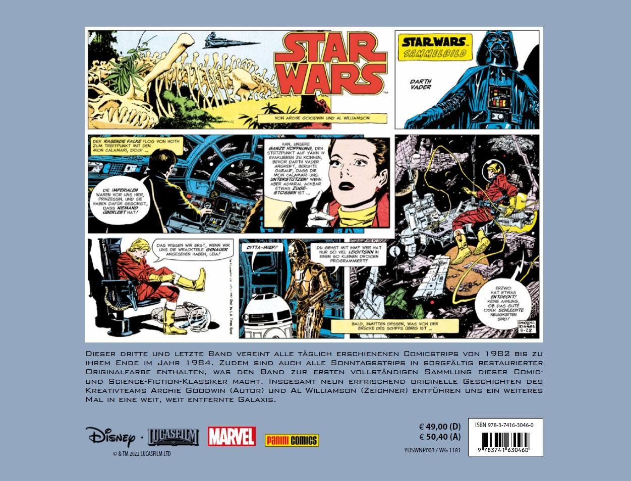 Rückseite: 9783741630460 | Star Wars: Die kompletten Comicstrips | Bd. 3 | Archie Goodwin (u. a.)