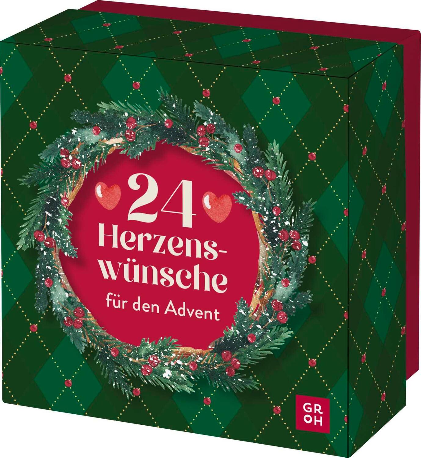 Cover: 4036442012154 | 24 Herzenswünsche für den Advent | Groh Verlag | Kalender | 48 S.