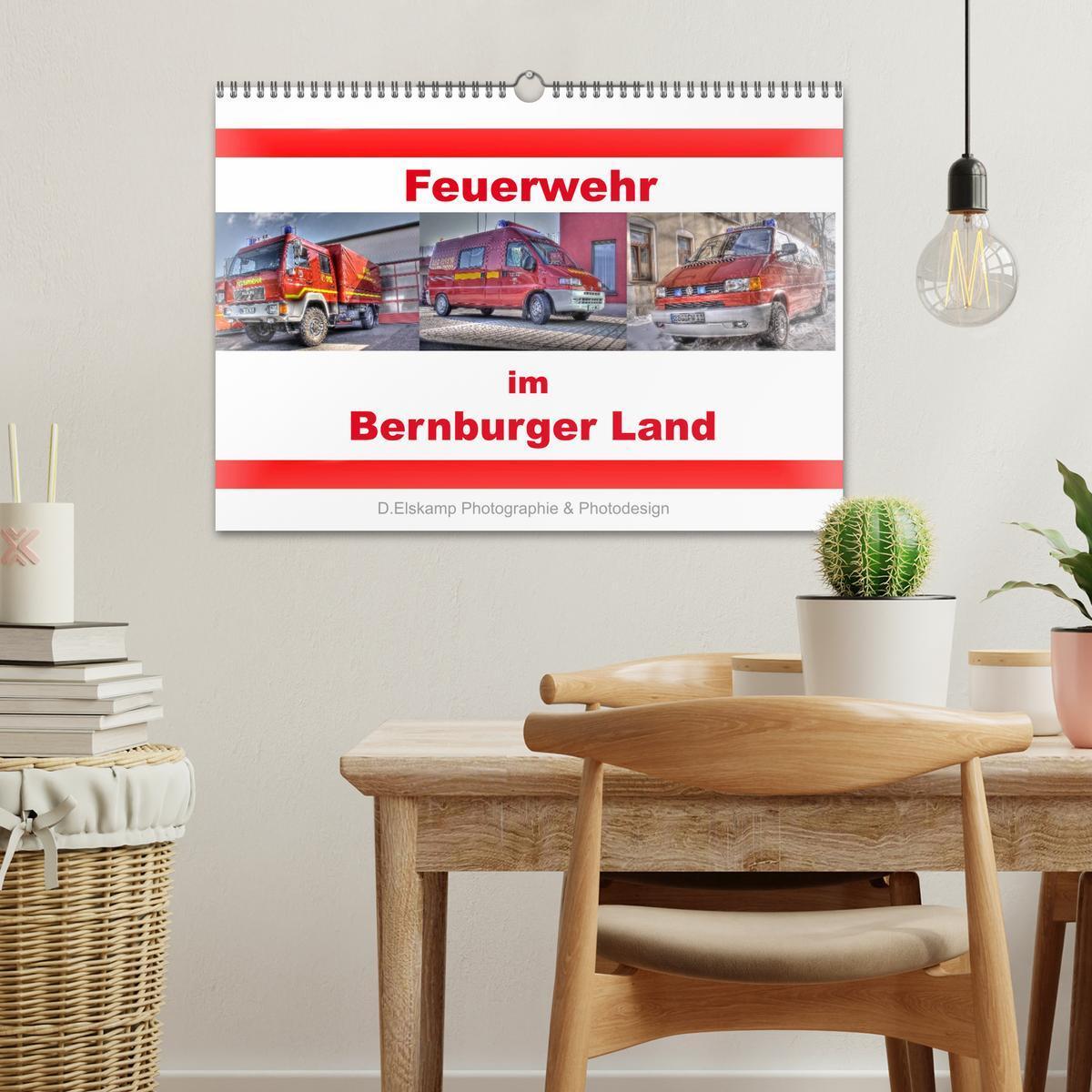 Bild: 9783435637539 | Feuerwehr im Bernburger Land (Wandkalender 2025 DIN A3 quer),...