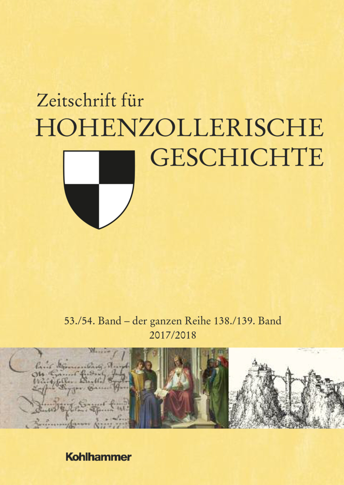 Cover: 9783170364004 | Zeitschrift für Hohenzollerische Geschichte | 53./54. Band 2017/2018