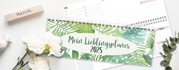 Bild: 9783731878995 | Tischkalender Lieblingsplaner 2025 quer | Verlag Korsch | Kalender