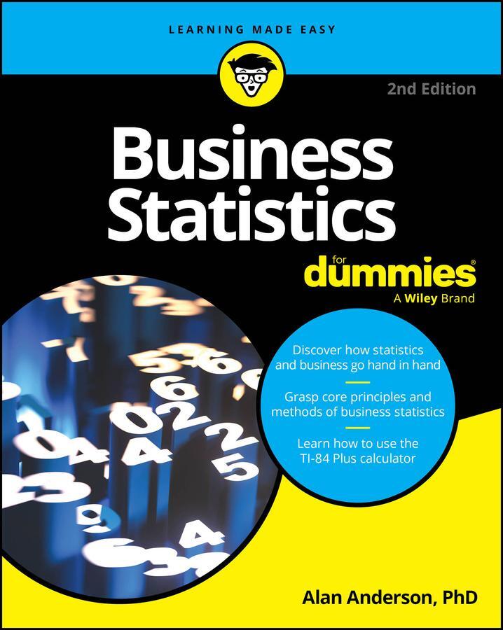 Cover: 9781394219926 | Business Statistics for Dummies | Alan Anderson | Taschenbuch | 2024