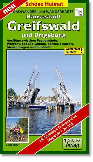 Cover: 9783895911798 | Hansestadt Greifswald und Umgebung Radwander- und Wanderkarte 1 :...