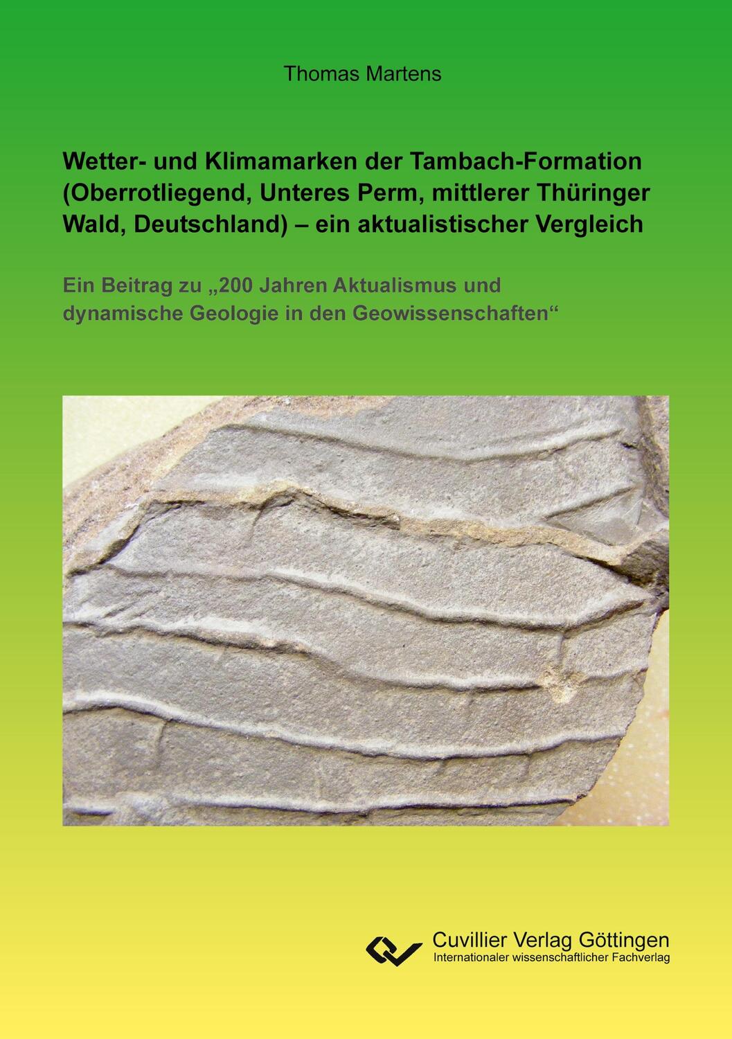 Cover: 9783736975873 | Wetter- und Klimamarken der Tambach-Formation (Oberrotliegend,...