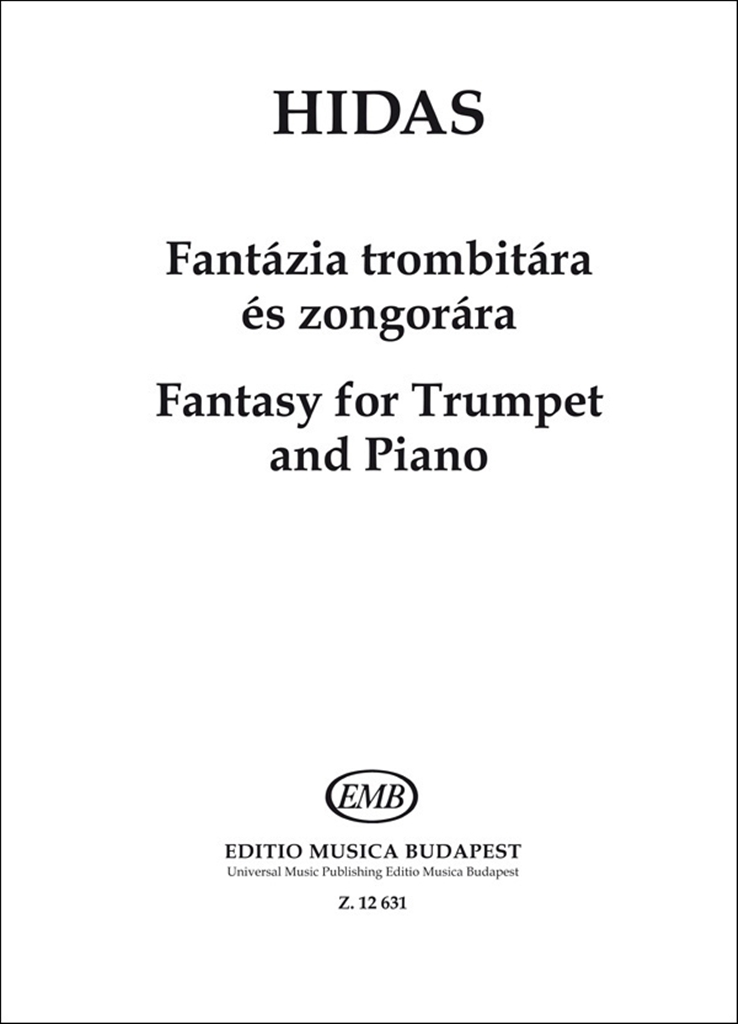 Cover: 9790080126318 | Fantasy for trumpet and piano | Frigyes Hidas | Buch | 1984