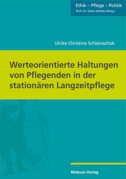 Cover: 9783863216375 | Werteorientierte Haltungen von Pflegenden in der stationären...