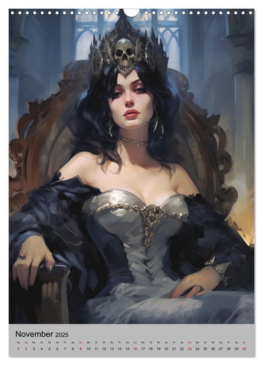 Bild: 9783435871537 | Gothic-Queens. Schaurig-schön im Renaissance-Stil (Wandkalender...