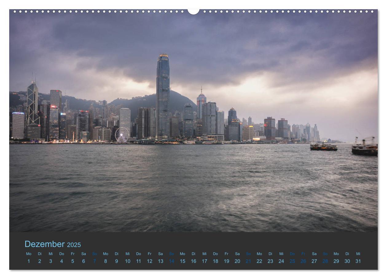 Bild: 9783435377459 | Hong Kong - Skylines (hochwertiger Premium Wandkalender 2025 DIN A2...