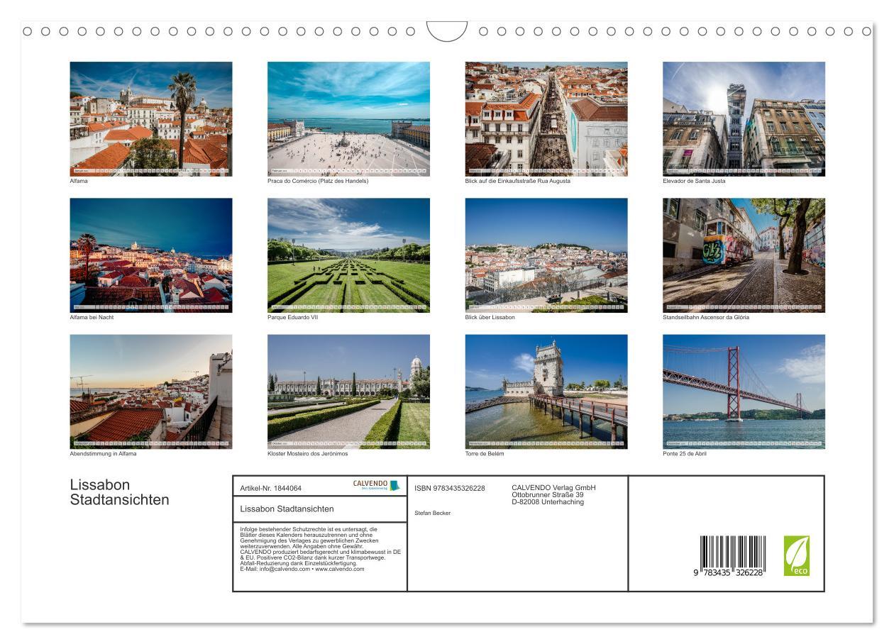 Bild: 9783435326228 | Lissabon Stadtansichten (Wandkalender 2025 DIN A3 quer), CALVENDO...