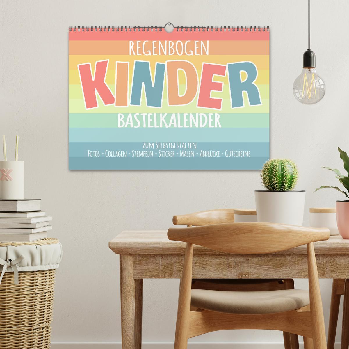 Bild: 9783435227389 | Regenbogen Kinder Bastelkalender - Zum Selbstgestalten - DIY...