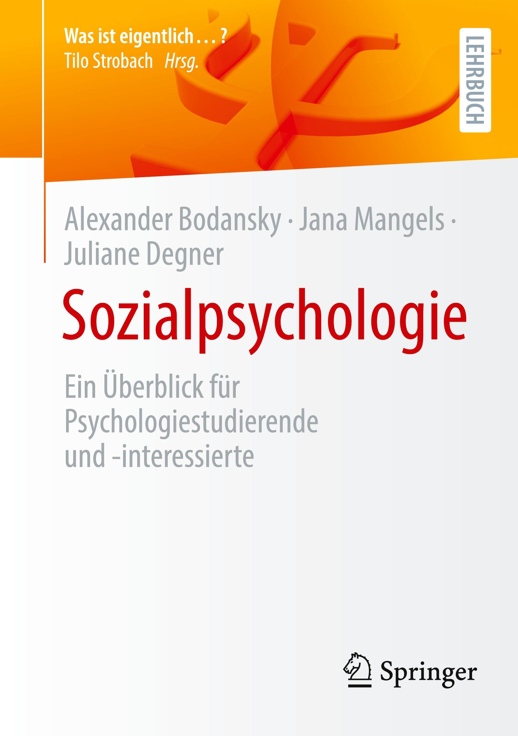 Cover: 9783662688298 | Sozialpsychologie | Alexander Bodansky (u. a.) | Taschenbuch | vii