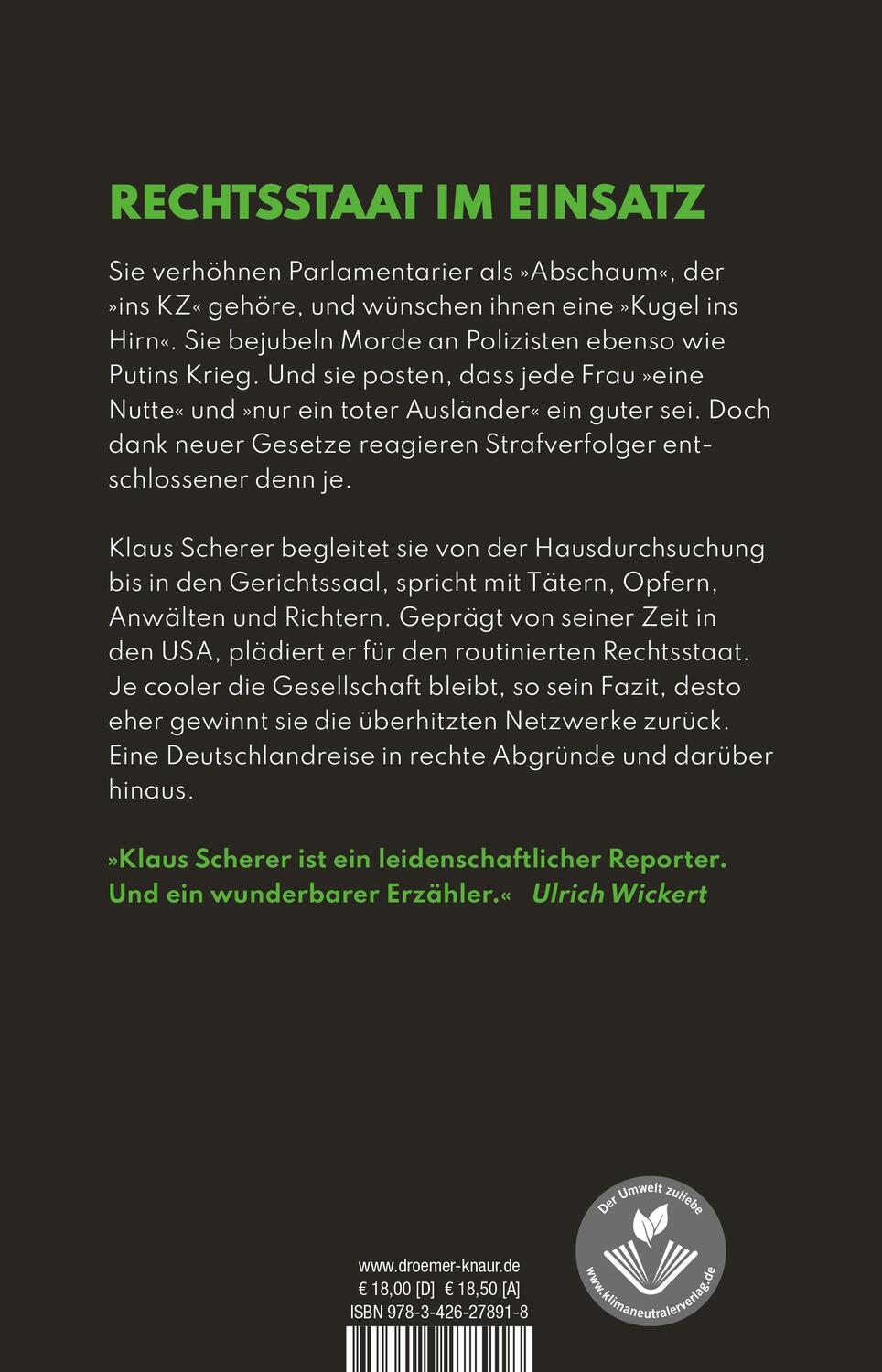 Rückseite: 9783426278918 | Kugel ins Hirn | Klaus Scherer | Taschenbuch | 220 S. | Deutsch | 2022