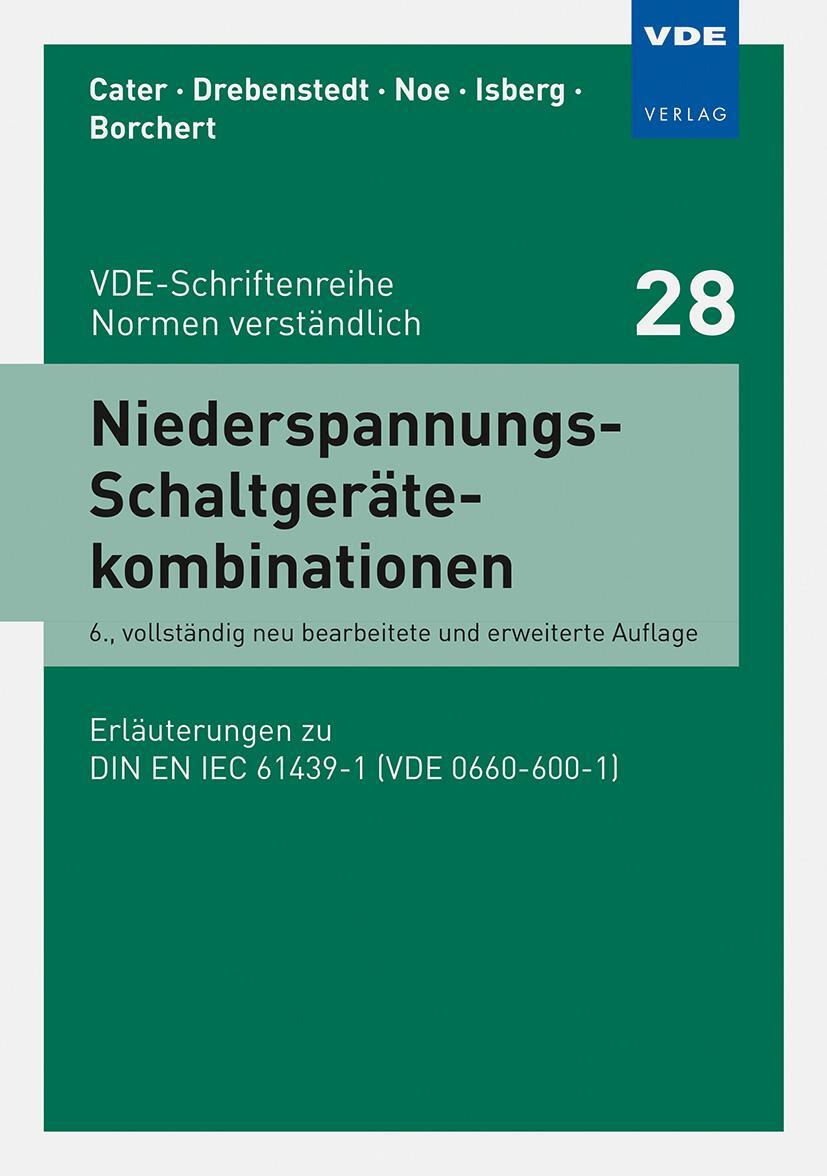 Bild: 9783800755127 | Niederspannungs-Schaltgerätekombinationen | Rudolf Cater (u. a.)