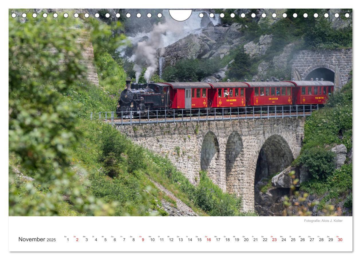 Bild: 9783435427765 | Dampfbahn Furka 2025 (Wandkalender 2025 DIN A4 quer), CALVENDO...