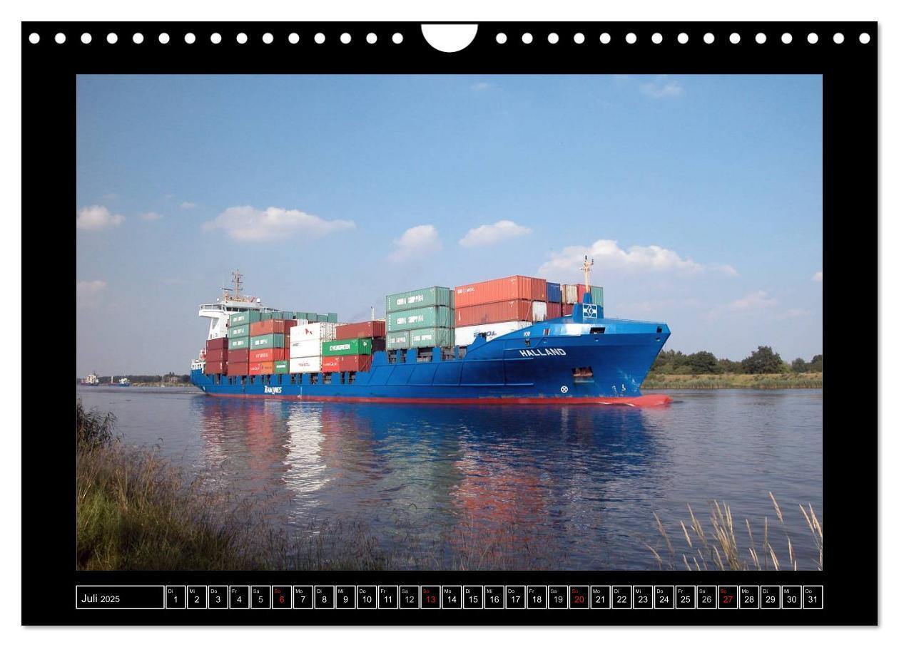 Bild: 9783435738670 | Containerschiffe (Wandkalender 2025 DIN A4 quer), CALVENDO...