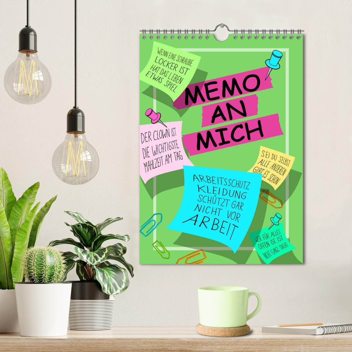 Bild: 9783435857470 | Memo an mich (Wandkalender 2025 DIN A4 hoch), CALVENDO Monatskalender