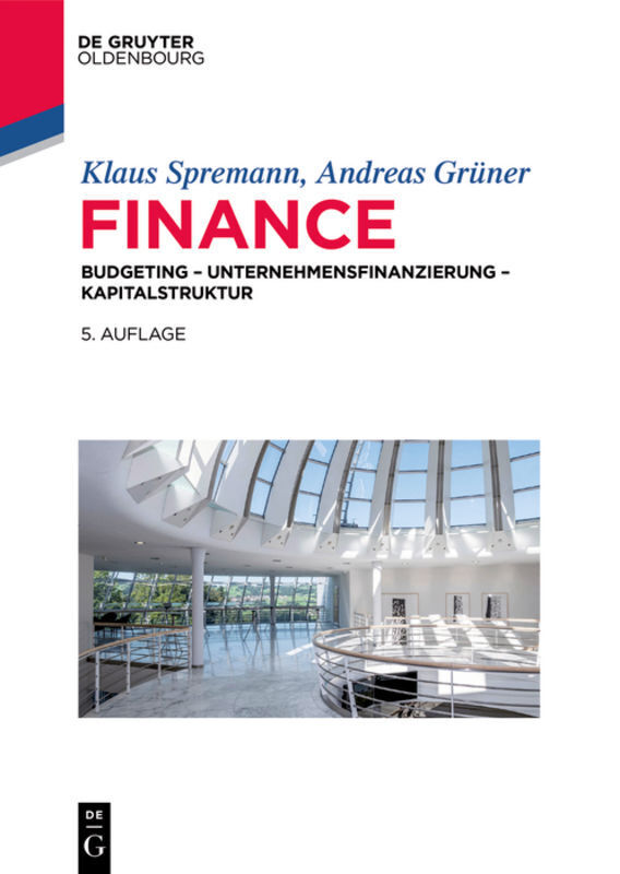 Cover: 9783110472219 | Finance | Investition - Unternehmensfinanzierung - Kapitalstruktur