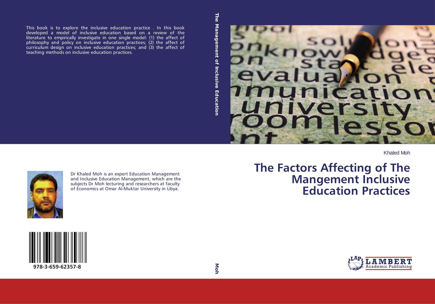 Cover: 9783659623578 | The Factors Affecting of The Mangement Inclusive Education Practices