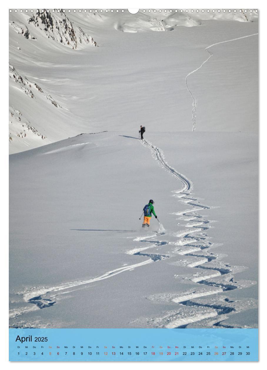 Bild: 9783435931248 | Endlich wieder Skifahren (Wandkalender 2025 DIN A2 hoch), CALVENDO...